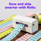 Rollo Direct Thermal 2x1 Sticker Labels - Roll of 1,000 Labels (Yellow)