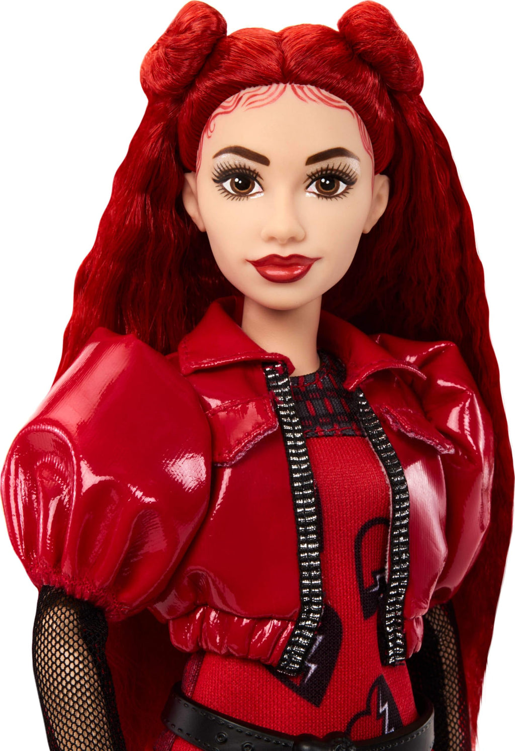 Mattel Disney Descendants: The Rise of Red Fashion Doll & Accessory – Red, Daughter of Queen of Hearts with Movie-Inspired Clothes & Pocket Watch