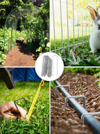 GROWNEER Landscape Staples 6 Inch, 360 Pack 11 Gauge Ground Pins, Bulk Pack for Yard Work, Secures Sod, Holds Ground Cover in Place