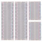 BOJACK 3 Values 130 Pcs Solderless Breadboard 4 Pcs 830 Tie Points & 400 Tie Points & 126 Pcs Flexible Breadboard Jumper Wires