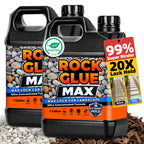 JDicton Rock Glue for Landscaping 2 Gallon - Concentrated Mulch Binder for Landscaping for Pea Gravel, Pebble & Stone, Landscape Glue for Patio & Driveway, 100% Permeable, Pet Safe, Last 2 Years