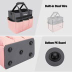 WORKPRO Garden Tool Bag, 10 Pockets and Shoulder Strap, Pink