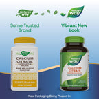 Nature's Way Calcium Citrate, 500 mg Calcium per 2-Capsule Serving, for Bone Health & Muscle Function*, Blend of Citrate, Carbonate & Malate, Gluten Free, 250 Capsules (Packaging May Vary) - 2 Pack