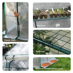 56x30x76 Walk-in Greenhouse for Outdoors, Portable Plant House with Shelves