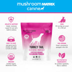 Om Mushroom Matrix Turkey Tail Mushroom Pet Supplement Powder, Provides Immunity Support & Holistic Defense for Dogs & Cats, 200 Grams, 7.1 oz