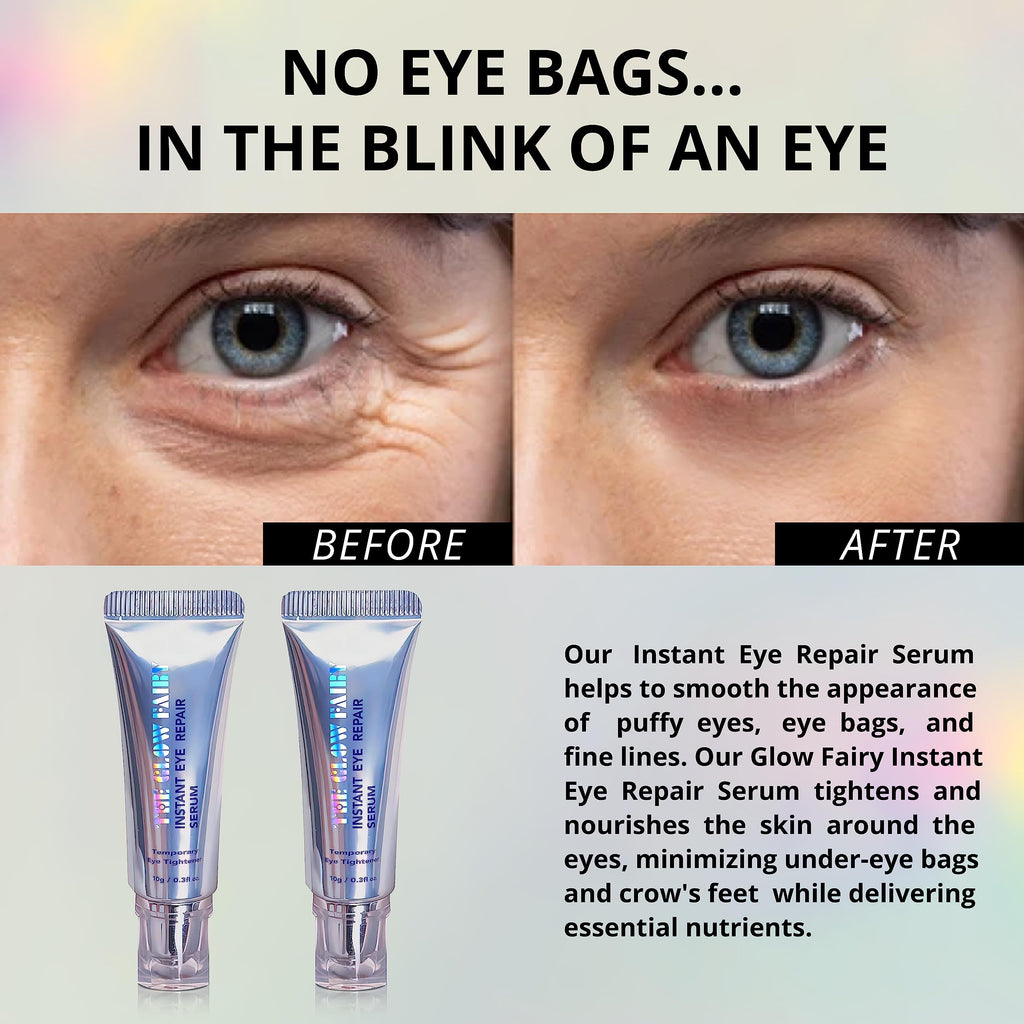 Eye Repair Serum (10g) – Under Eye Cream for Dark Circles, Puffiness, Fine Lines & Crow's Feet – Hydrate, Moisturize & Revitalize Skin with Caffeine Complex (2 Pack)