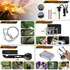 Survival Kit, 250pcs Survival Tools Tactical Gear and Trauma Bag, Survival First Aid Kit with Molle Crossbody Bag & Emergency Tent for Earthquake, Bug Out, Outdoor Adventure, Gifts for Christmas Men
