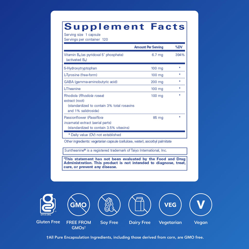 Pure Encapsulations Emotional Wellness | Support for Occasional Stress* | 120 Capsules