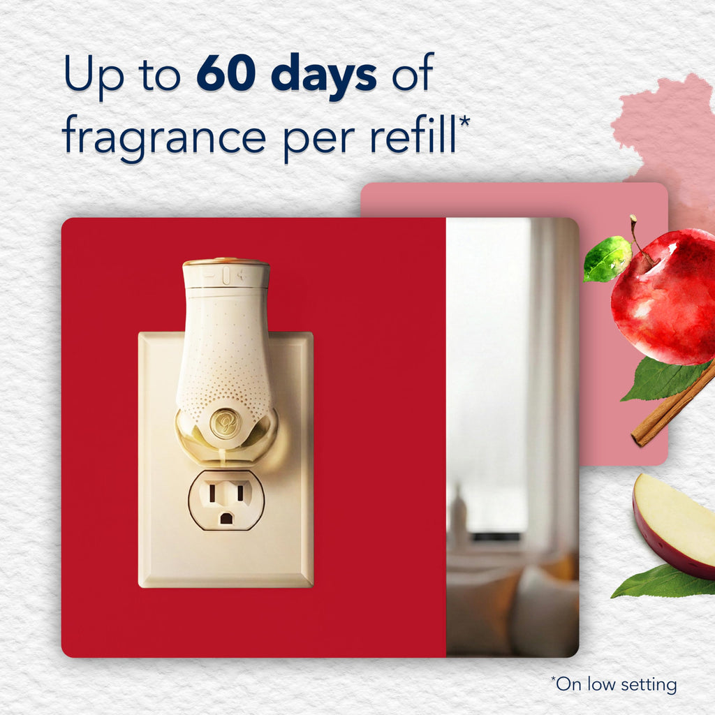 Glade PlugIns Air Freshener Refills, Apple Cinnamon, 10 Count