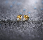 Sllaiss 925 Sterling Silver Stud Earrings for Women Long Post Earrings gold