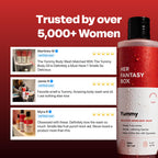 Her Fantasy Box Yummy | Body Wash - Indulgent, Luxurious Body Wash for Deep Cleansing, Moisturizing, and Nourishing Skin - Refreshing Scent for All Skin Types - 8 oz