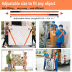 Moving Straps Lifting（Padded） one Person 2-Person Lifting and Moving System Appliance,for Harness Moving Mattress Couch Furniture Heavy Things,Suitable Professional Moving Body Strap Wrist Strap