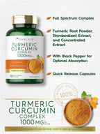 Carlyle Turmeric Curcumin with Black Pepper | 180 Capsules | Turmeric Complex Supplement | Non-GMO, Gluten Free