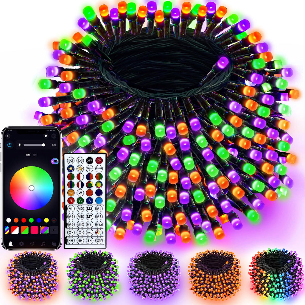 240LED Smart Color Changing String Lights 92FT Halloween Lights App Remote