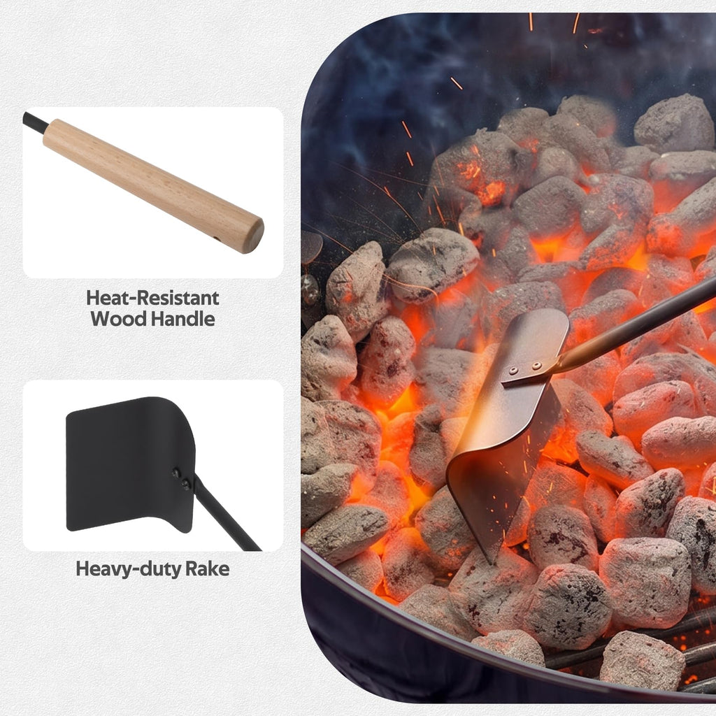 Onlyfire 21 Inch BBQ Charcoal Rake