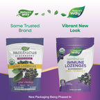 Nature’s Way Sambucus Immune Lozenges – Immune Lozenges for On-the-Go Use*– Zinc, Vitamin C & Black Elderberry Extract – Vegan & Gluten-Free - Original Elderberry Flavor - 72 Count (72 Servings, 3 pk)
