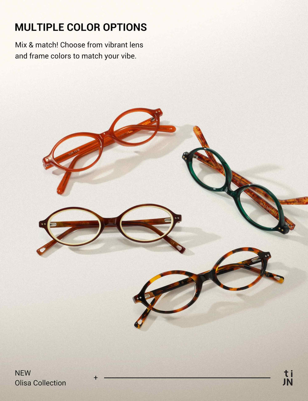 TIJN Olisa Blue Light Blocking Glasses for Women Men,Oval Small Frame Bluelight Glasses for Gaming/Computer/Screen,Tortoise
