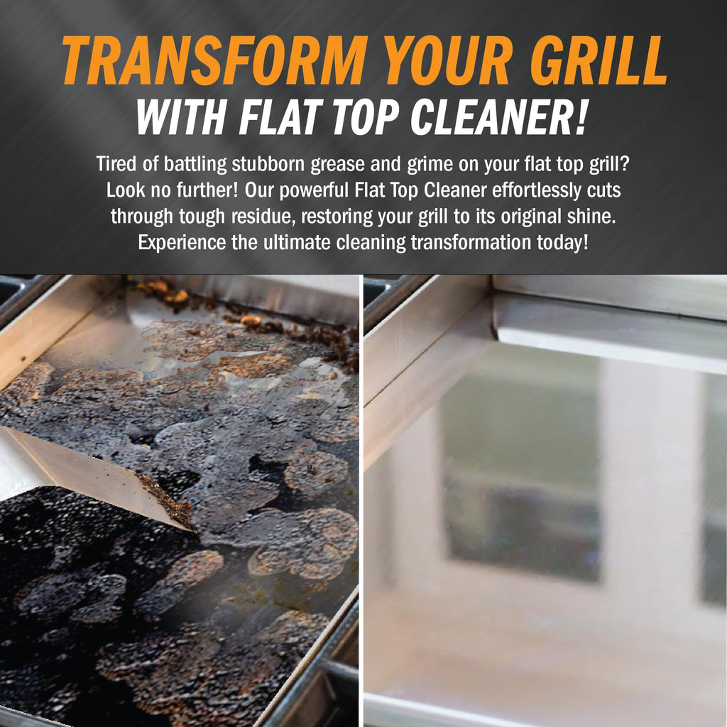 Active Element Flat Top Grill Cleaner – 32 fl oz | Griddle Cleaner, Removes Burnt-On Residue, Food Safe, Non-Caustic Formula, For Blackstone Grills