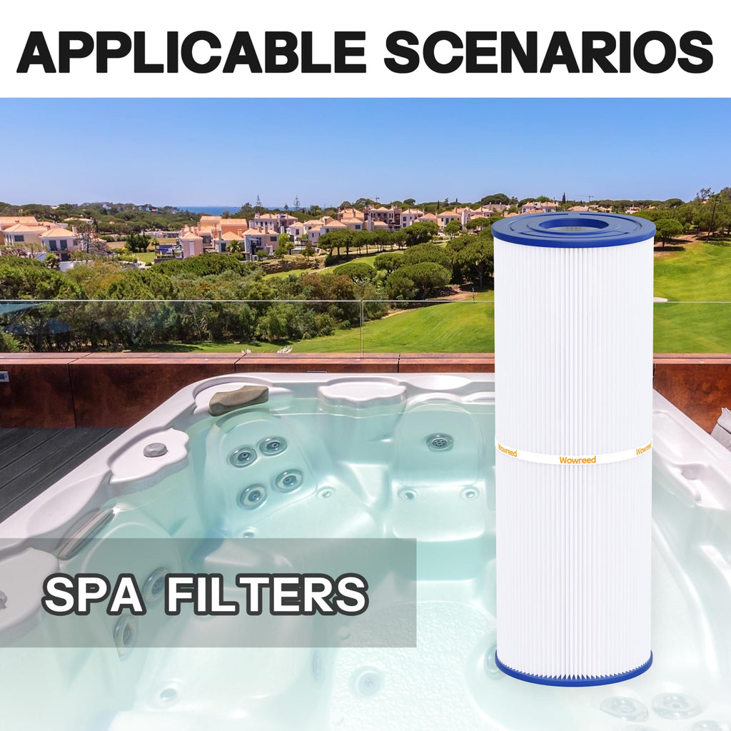 Wowreed Spa Filter Compatible with C-4326, FC-2375, PRB25-IN, 303909, M-4326, 8172500, R173429, 5X13 Drop in hot tub Filter, 2 Pack