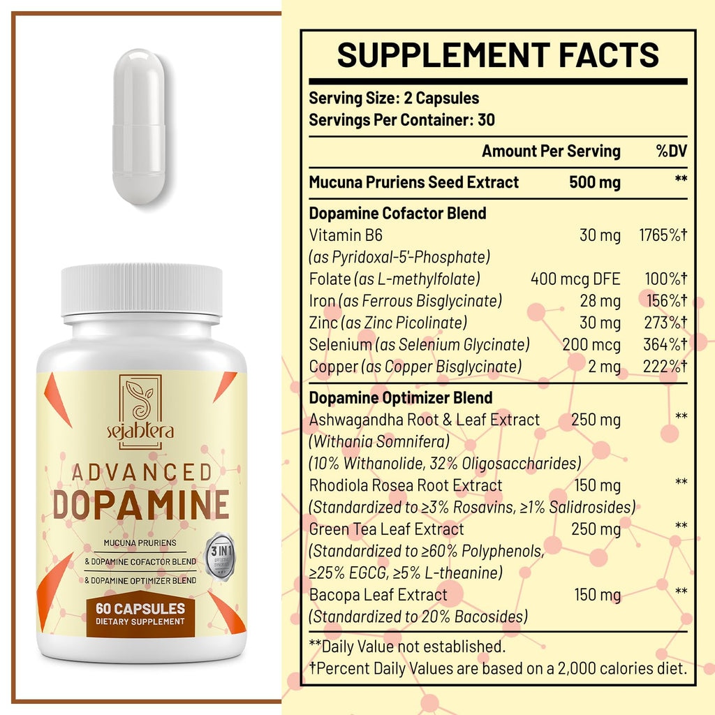 Sejahtera Dopamine Supplement-60 Capsules