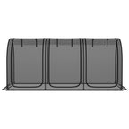 Outsunny 8' x 4' Crop Cage Plant Protection Tent for Garden, Black