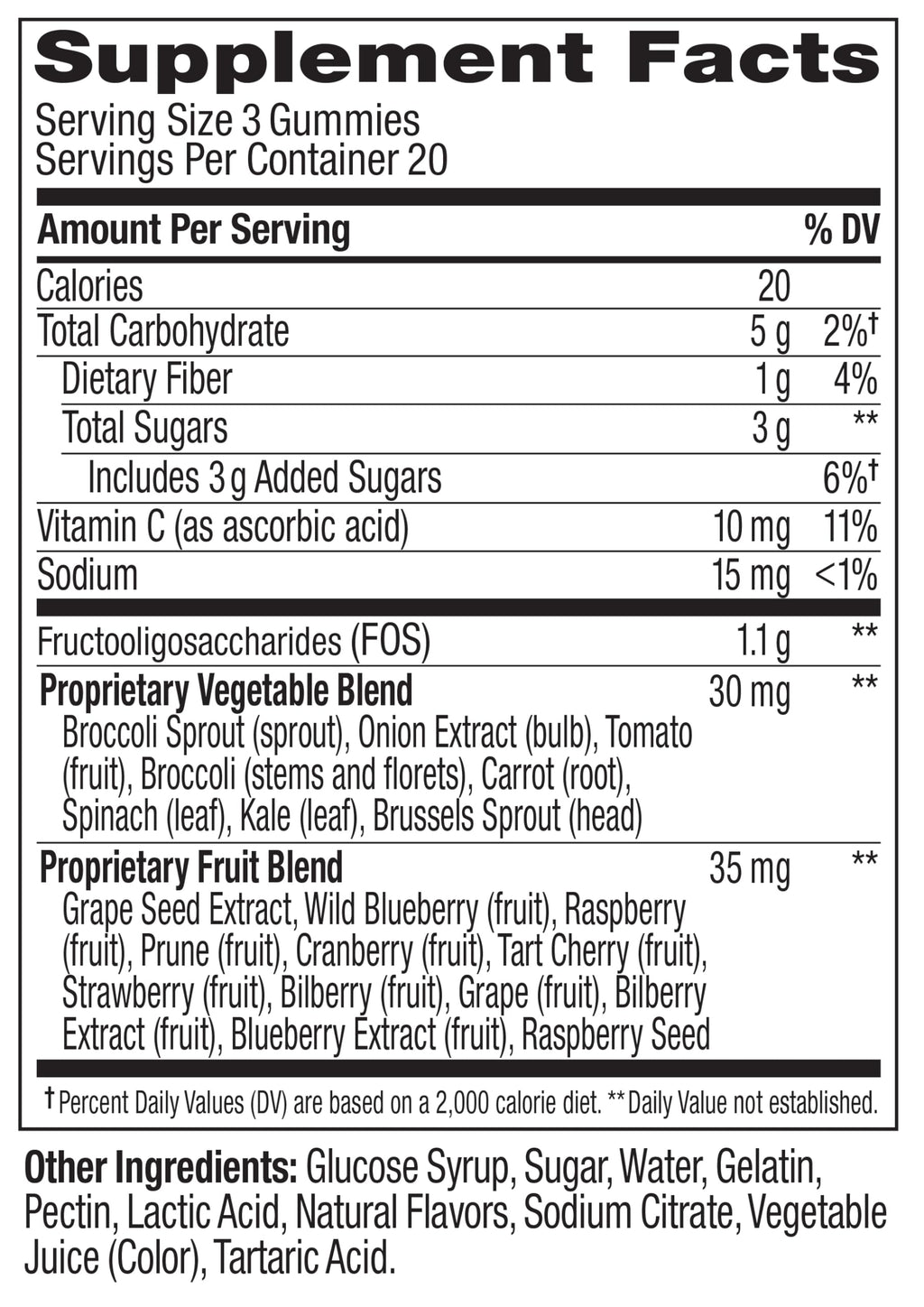 OLLY Supergood Superfoods Gummies, Supports Immune & Digestive Health,* 15 Superfoods, Prebiotics, Vitamin C, Tropical Bliss Flavor, 20 Day Supply - 60 Count