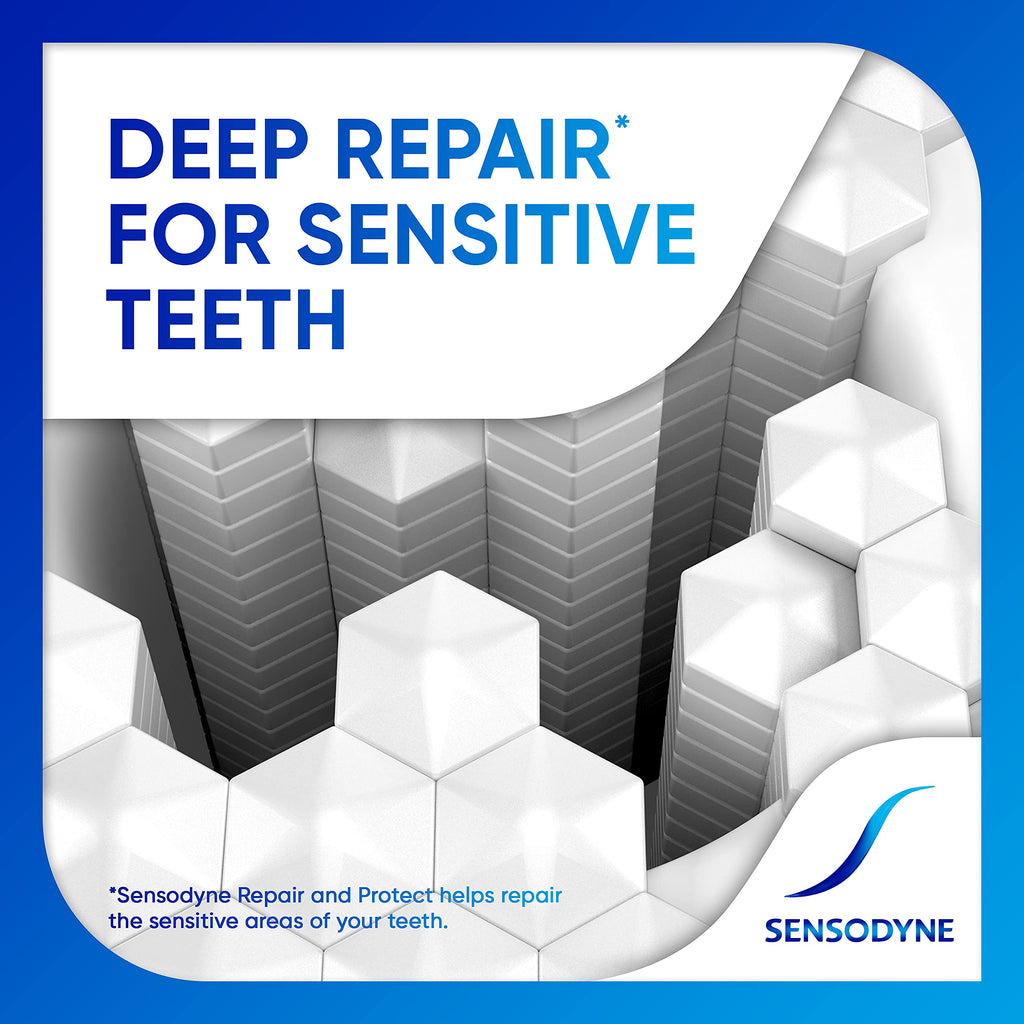 Sensodyne Repair and Protect Whitening Toothpaste, 3.4 oz (Pack of 4)