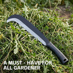 Sickle Machete for Yard Work Machetes for Cutting Trees Billhook Brush Clearing Sickle Garden Tool Brush Axe Harvest Knife Heavy Duty Machete with Curve Blade Grass Sickle for Gardening,Weeding