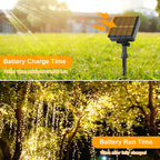 4-Pack Solar Fairy Lights Outdoor, Extra-long 288FT 800LED String Lights