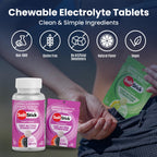 SaltStick Electrolyte FastChews - 90 Count Sunshine Variety Pack of Resealable Chewable Electrolyte Tablets for Hydration, Salt Tabs