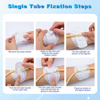 BeHerk Foley Catheter Stabilization Device, Self Adhesive Catheter Tube Urinary Leg Bag Holder Sticker, Catheter Supplies for PEG/G/Feeding Tube Holder Accessories, Pack of 10