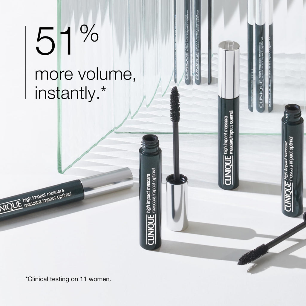 Clinique High Impact Mascara Volume and Length | Safe For Sensitive Eyes | Ophthalmologist Tested, Black, 0.28 Fl Oz