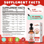 Wellcatcher Appetite Booster Drops for Kids Adults: Picky Eater Vitamins Support Gut Health Height Growth & Nutritional Balance with Bromelain Hawthorn Zinc, Sugar Free Vegan 60ML