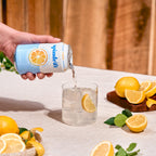 Spindrift Sparkling Water, Lemon Flavored, Made with Real Squeezed Fruit, 12 Fl Oz Cans, Pack of 24 (Only 3 Calories per Can)