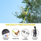 TGrasol 7.3-30FT Adjustable Manual pole saws for tree trimming