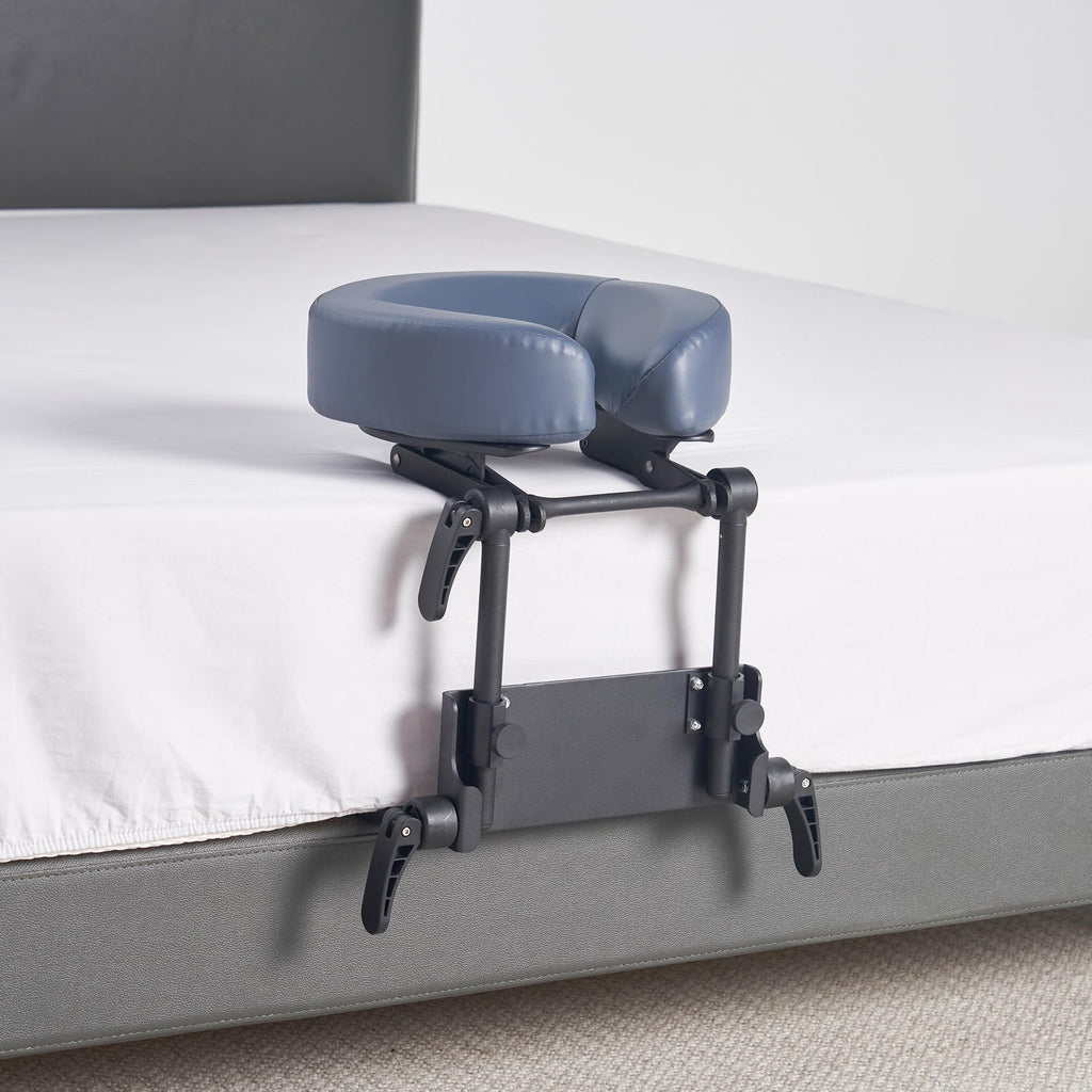 Master Massage Home Use Sleeping Mattress Top Massage Kit-Adjustable Headrest Face Pillow Cradle & Face Cushion Support Bracket, Head Face Rest Support- Eye Surgery Recovery - Cream