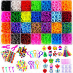 YITOHOP 12080+ Loom Bands Set, Rubber Bands for Bracelet Making Kit, DIY Arts & Crafts Idea, Friendship Bracelet Birthday Gift Kits for Girls Boys Creative Art Crafts