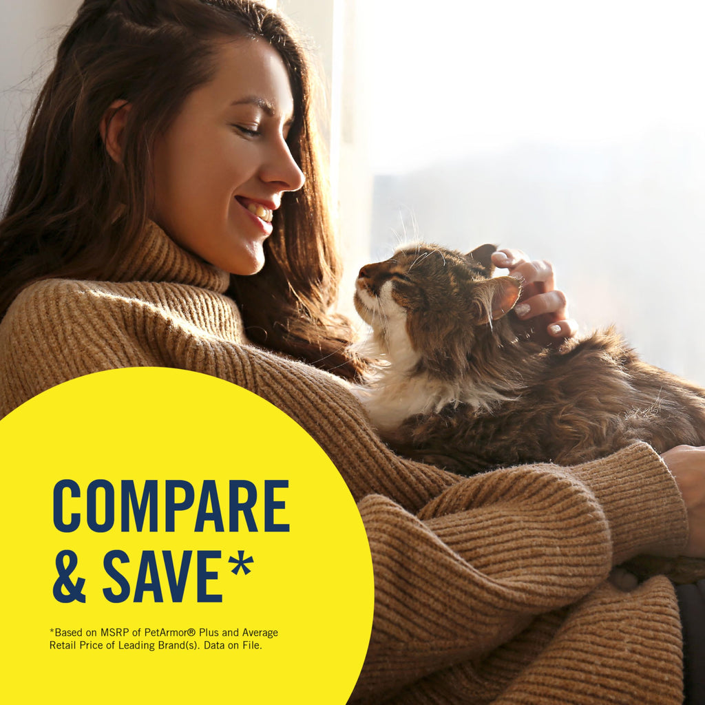 PetArmor Plus Flea & Tick Topical Cats 1.5 lbs+, 6-Month