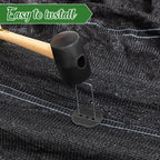Gisafai 200 Pcs Landscape Staple Gasket Garden Landscape Staples Washer Pad Yard Pins Pad for Outdoor Weed Barrier Fabric Yard Tent (Black)