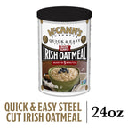 McCann's Irish Oatmeal, Quick & Easy Steel Cut Oats, 24 Ounce