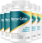 (5 Pack) Nerve Calm Capsules - Official NerveCalm Premium Formula Supplement Pills, Advanced Support Formula for Wellness & Overall Health, All Natural Nerve Calm Reviews, 300 Capsules for 5 Months