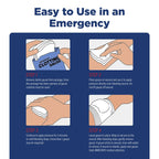 Adventure Medical Kits QuikClot Advanced Clotting Gauze - Stops Bleeding Up to 5X Faster Than Standard Gauze - Kaolin Hemostatic Dressing - for First Aid Kits & Survival Gear - 3 x 48