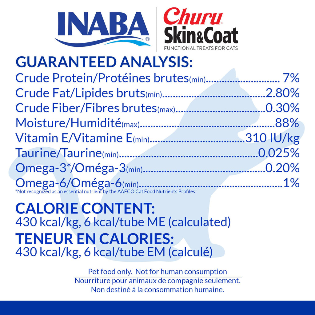 INABA Churu Skin Coat Lickable Cat Treats, Variety Jar, 50ct