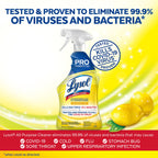 Lysol Pro All-Purpose Cleaner - Advanced Deep Cleaning Sanitizing and Disinfecting Spray - Lemon Breeze Scent - 32 oz Bottle (946 ml) - Pack of 12 - Commercial Use for Hotels, Facilities, Offices
