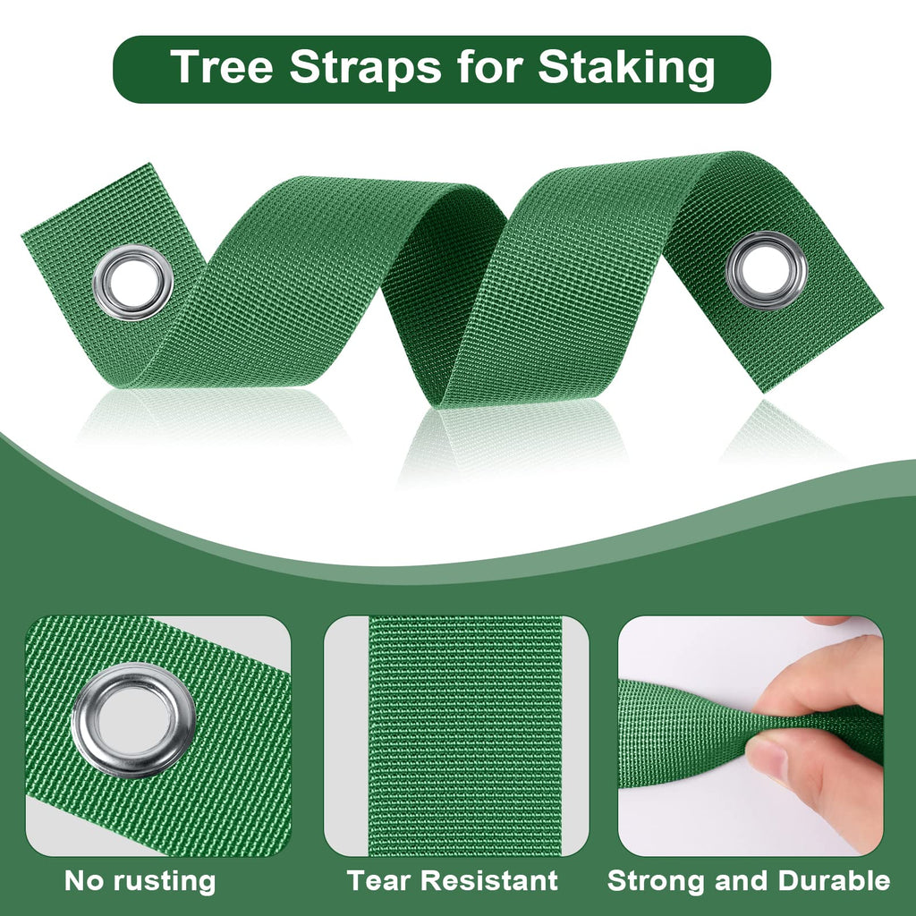 Jevrench 36-Pack Heavy Duty Tree Straps for Staking and Support