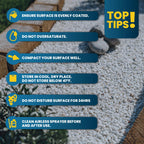 Vuba Easihold Rock & Mulch Glue for Landscaping - Gravel Glue Binder Non-Toxic Mulch and Bark Adhesive, Pet Safe, 107 sqft Coverage, Lockdown Clear Gravel/Pebbles/Stones Stabilizer (1 Gallon)