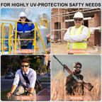 Hoqiwild ANSI Z87.1 Tinted Safety Glasses Bulk 12 pack, Safety Sunglasses for men and women, Scratch & Impact Resistant UV protection sunglasses for Construction, Outdoor Sports & Work
