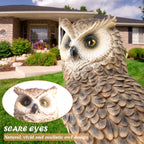 Owl Garden Statue Outdoor, Resin Outdoor Owl Statue, Owl Decoy Yard Decor