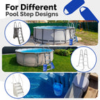Goovilla Pool Ladder Weights Universal | 2 Pack 10L 500D PVC Waterproof Tear-Resistance Sand Bags for Above Ground Pools Steps | Easy to Fill and Seal with Strong Handle and 2 Straps (Dark Blue)