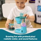 Joyin Play Kitchen Toys, Pretend Food Kitchen Accessories Girls Toy with Coffee Maker, Mixer, Toaster with Realistic Lights& Sounds, Birthday Gift for Kids, Gifts for Christmas